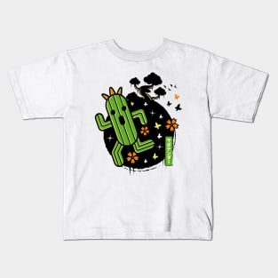 Cactilio Japanese Landscape Kids T-Shirt